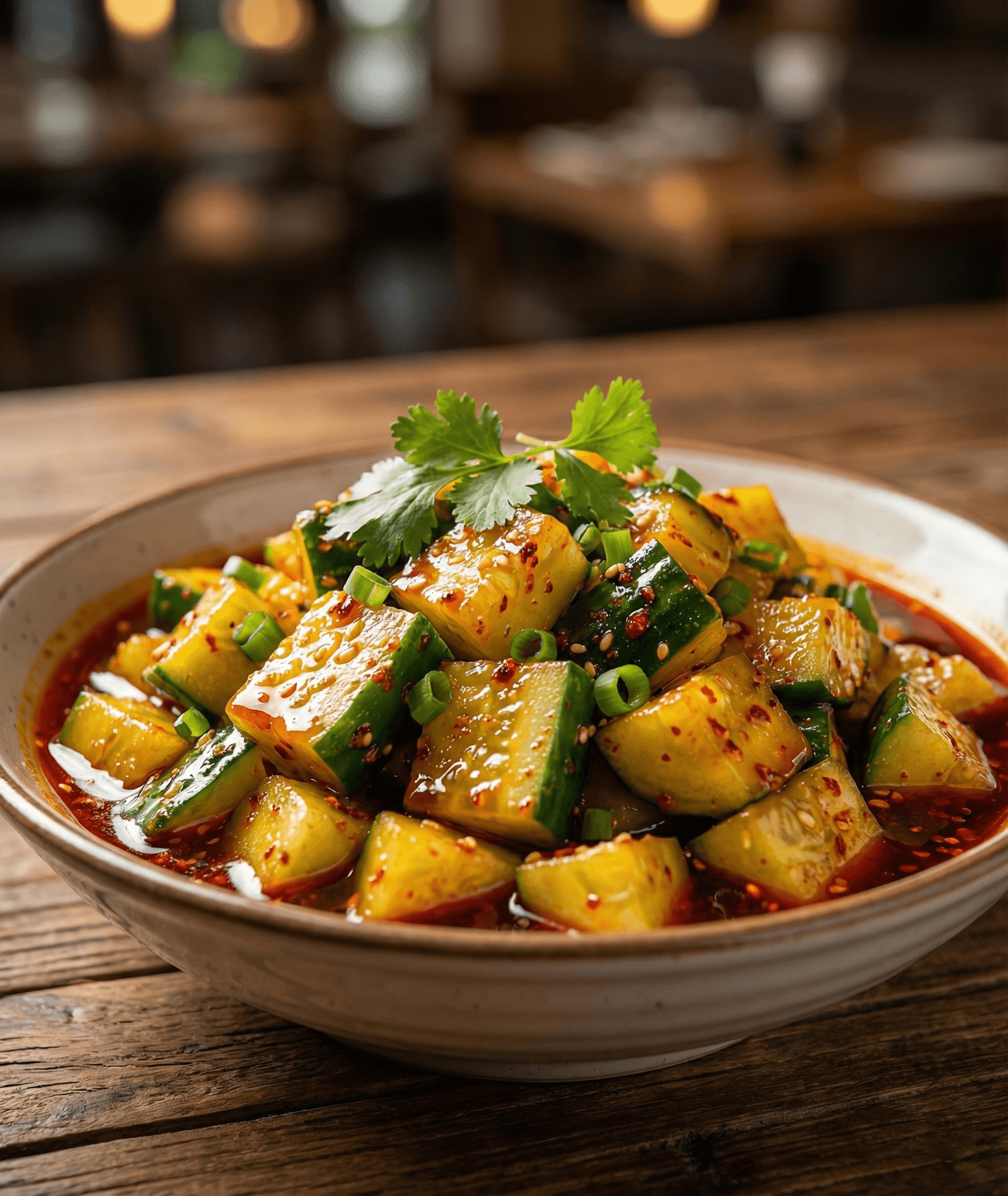 House Sauce Cucumber Salad - 100% plant-based and made from scratch at St.Veg