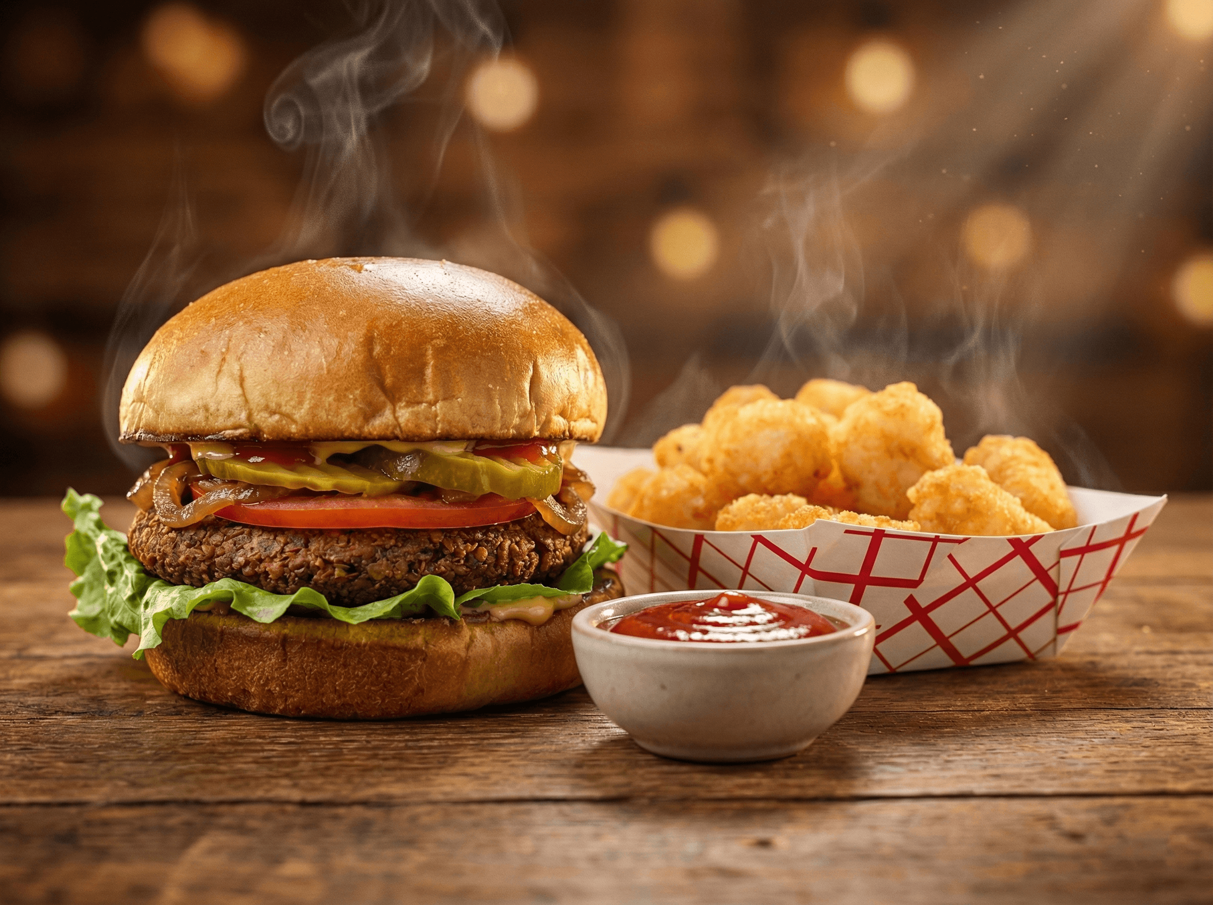 No-Guilt Burger - 100% plant-based and made from scratch at St.Veg