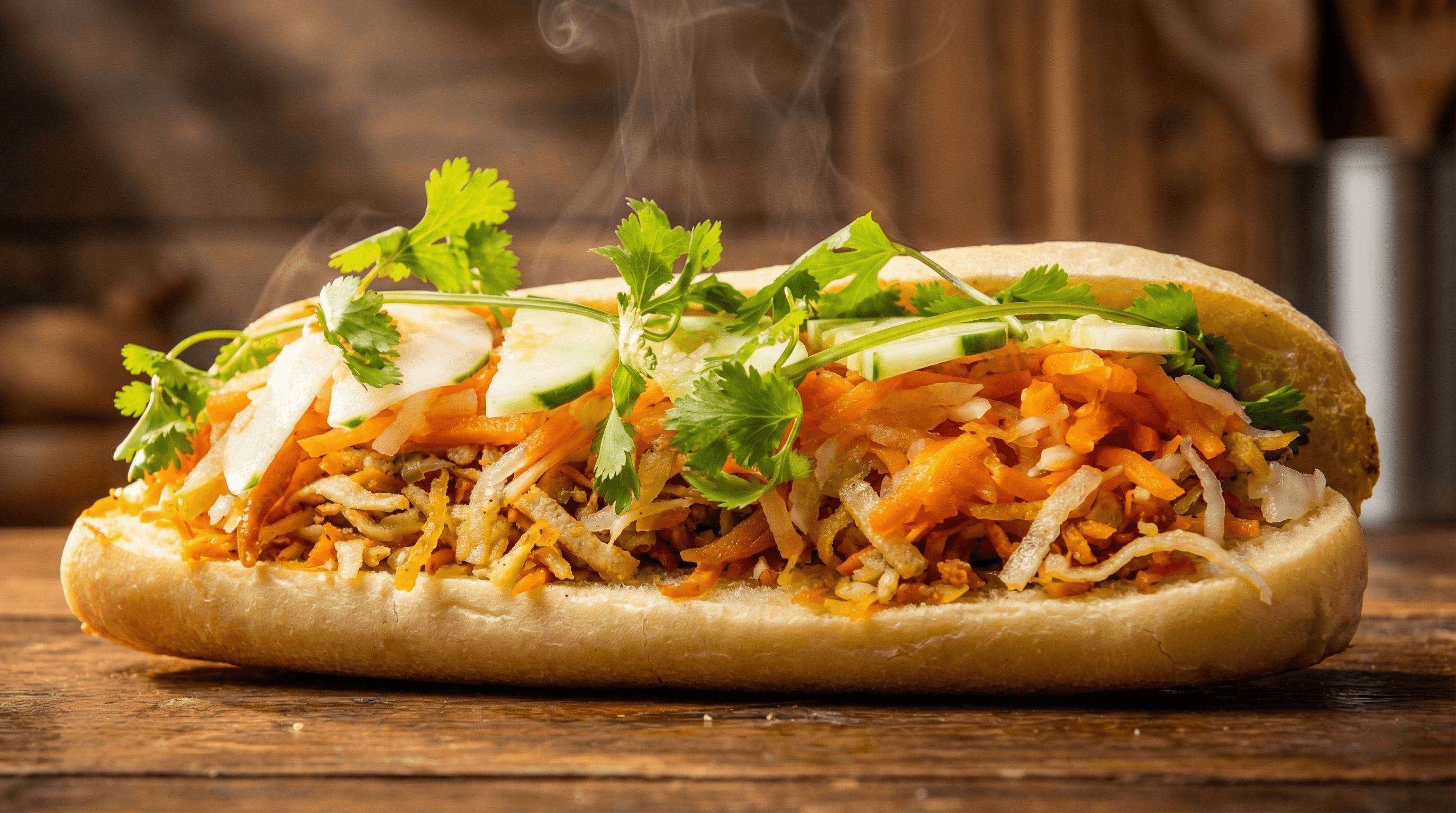 Shredded Medley Banh Mi - 100% plant-based and made from scratch at St.Veg
