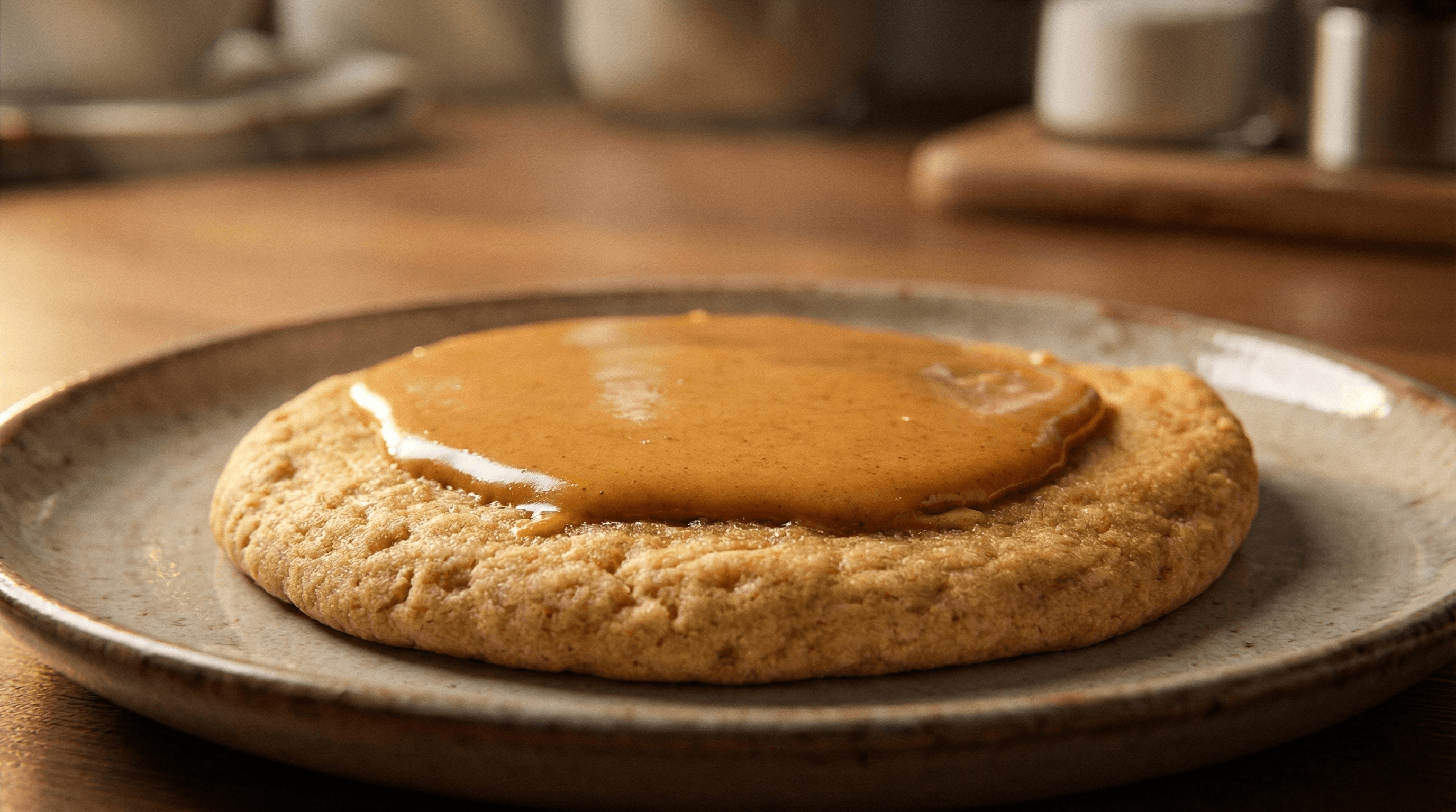 Fresh Baked Peanut Butter Cookie (1 pc) - Plant-based dessert at St.Veg