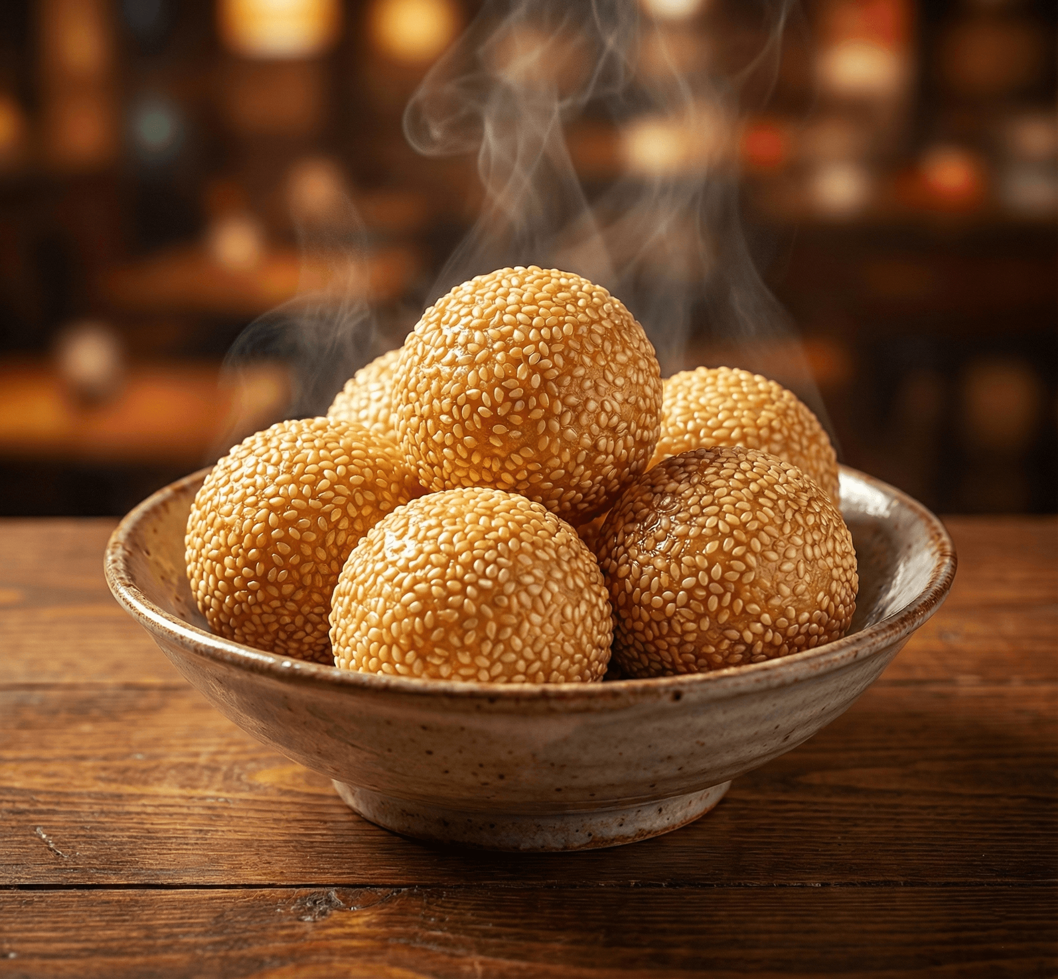 Sesame Balls (6pc) - Plant-based dessert at St.Veg